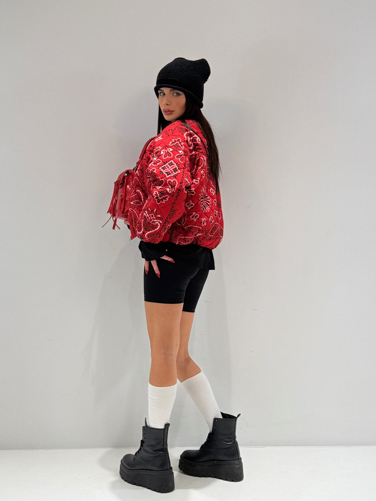 BOMBER CAY BY LUMINA rosso|Colore:Rosso