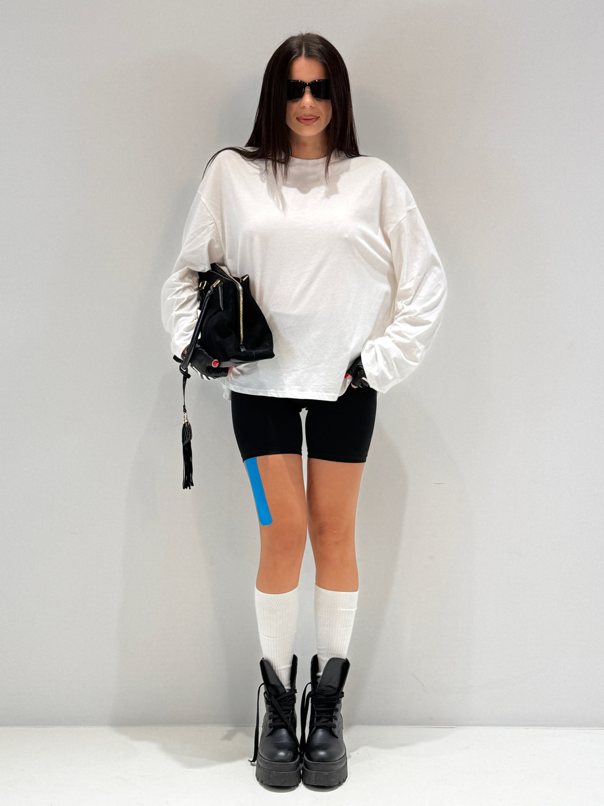 T-SHIRT BRENA BY LUMINA bianco|Colore:Bianco