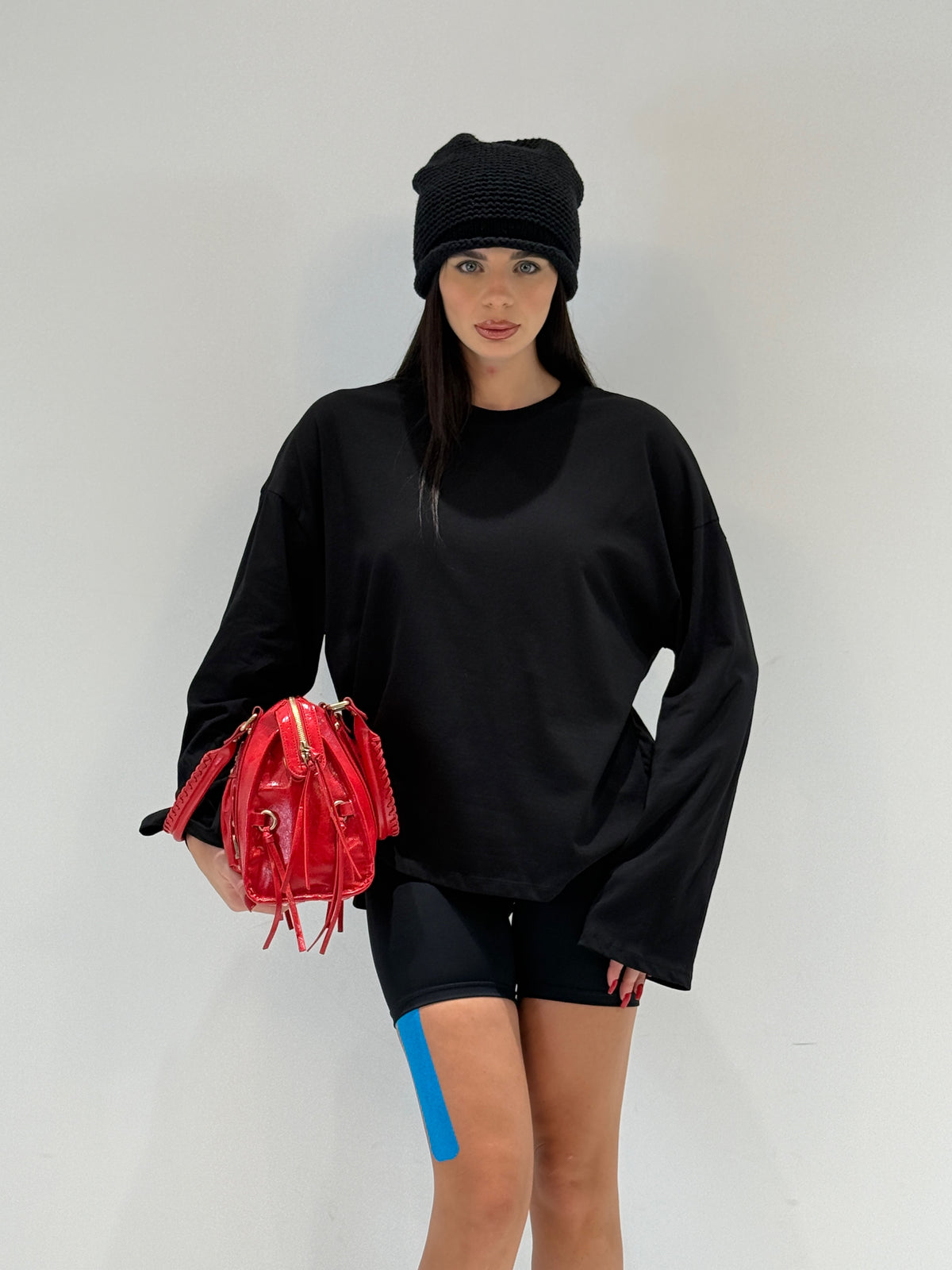 T-SHIRT BRENA BY LUMINA nero|Colore:Nero