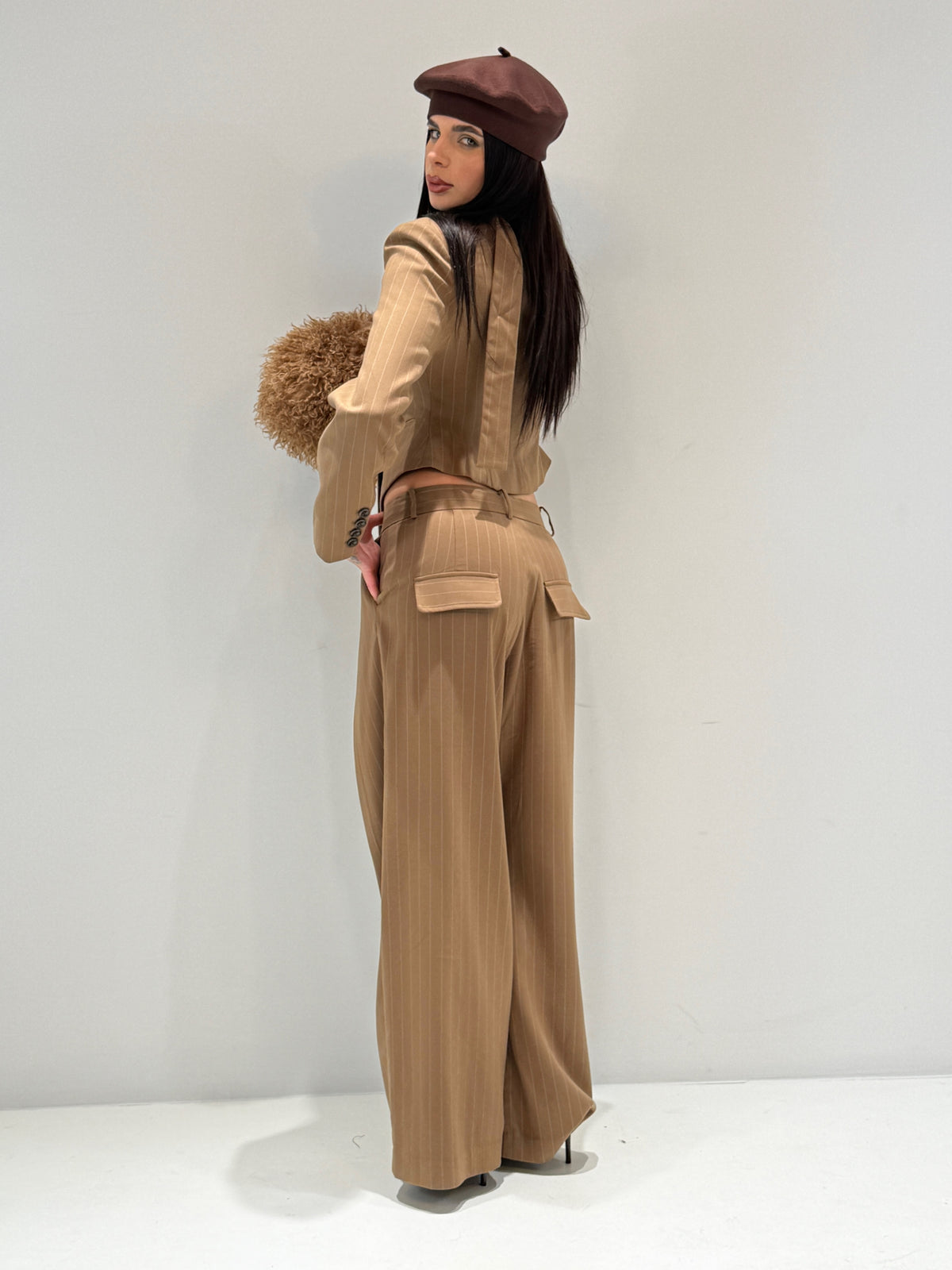 PANTALONE TALARA BY LUMINA cammello|Colore:Cammello