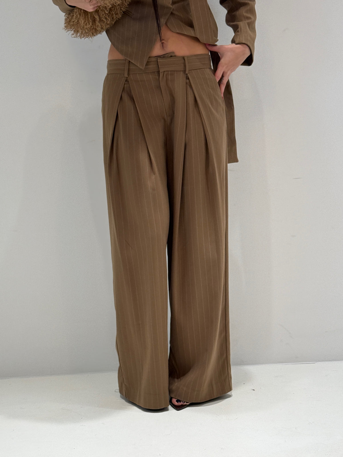 PANTALONE TALARA BY LUMINA cammello|Colore:Cammello