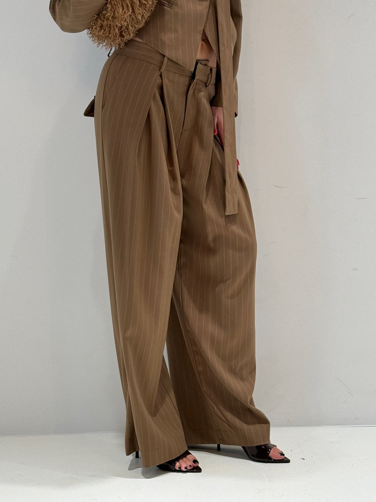 PANTALONE TALARA BY LUMINA cammello|Colore:Cammello