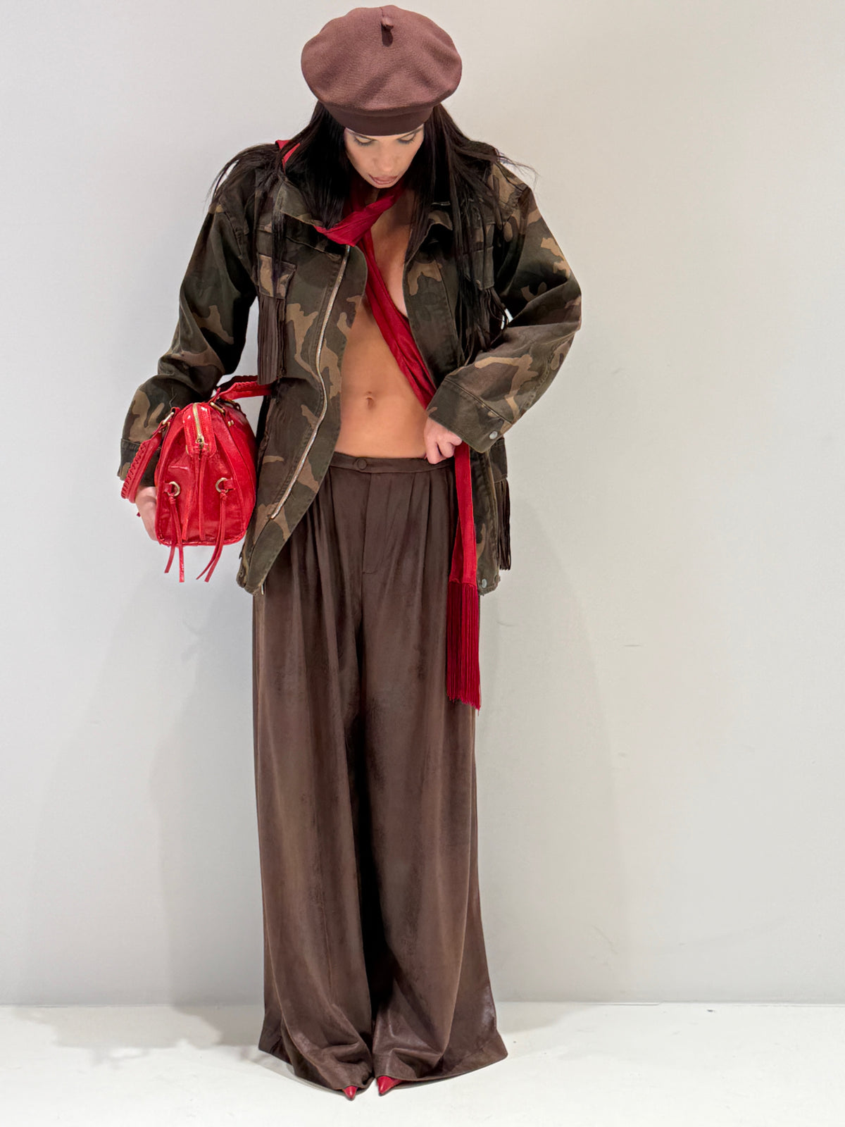 PANTALONE ARACAJU BY LUMINA marrone|Colore:Marrone