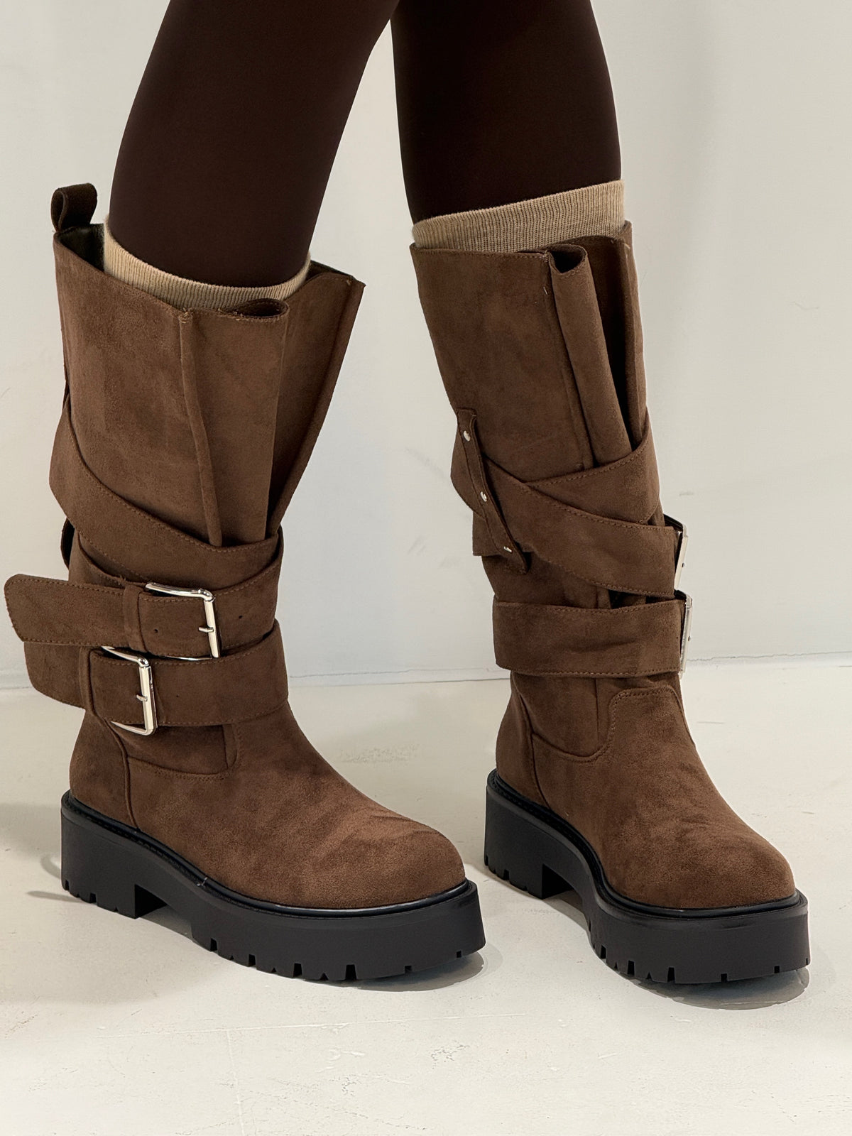 ANFIBI COMBAT BOOT ANVIK beige camoscio|Colore:Beige camoscio