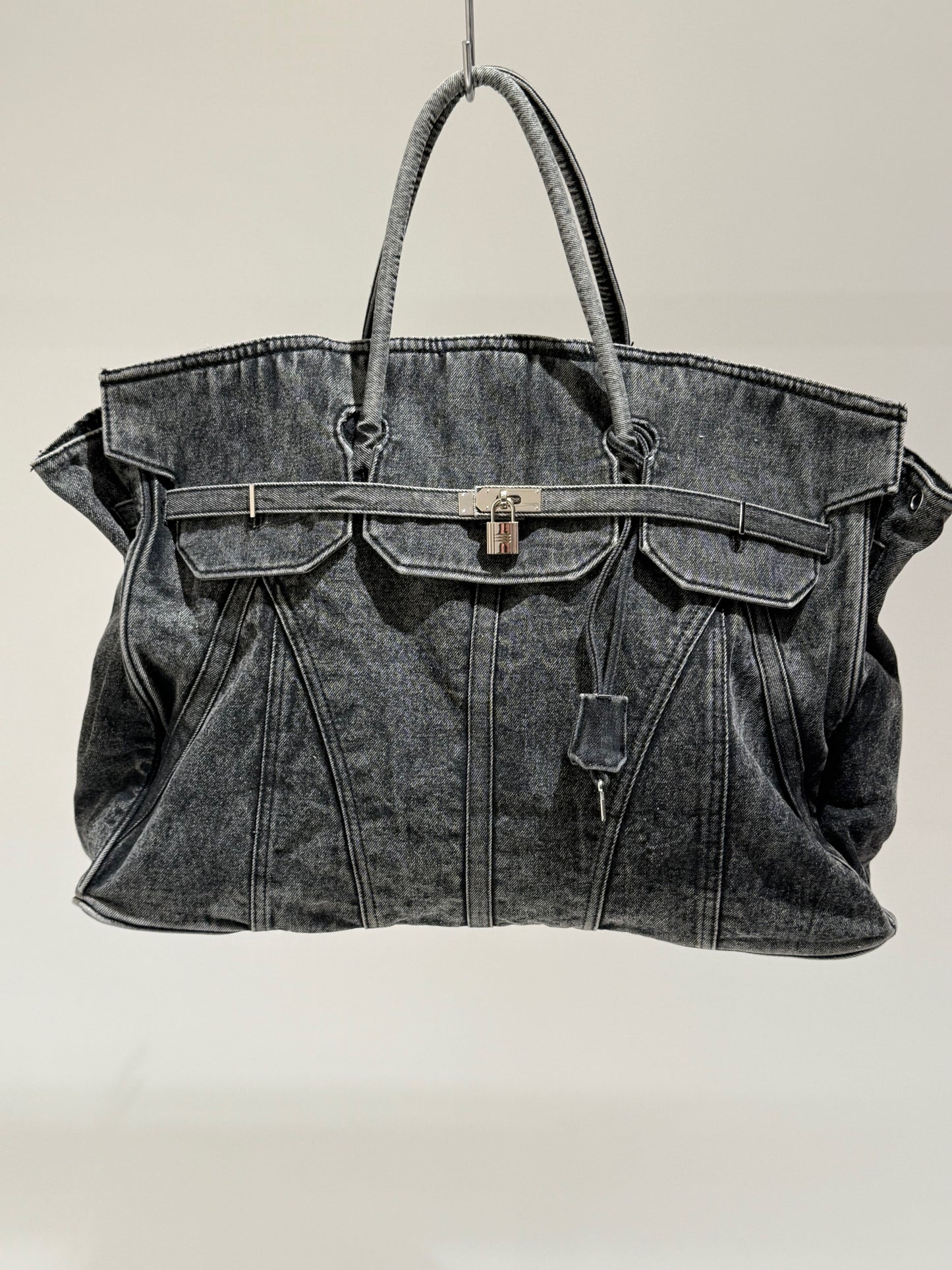 BORSA JEANS BLACK ASH