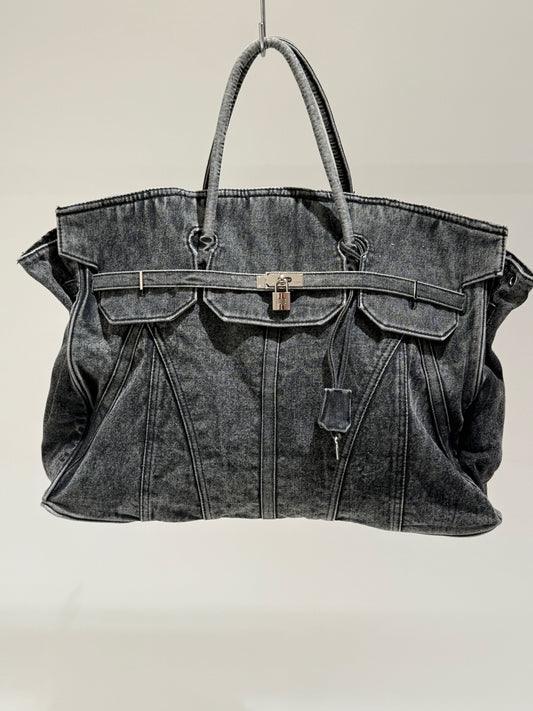 BORSA JEANS BLACK ASH