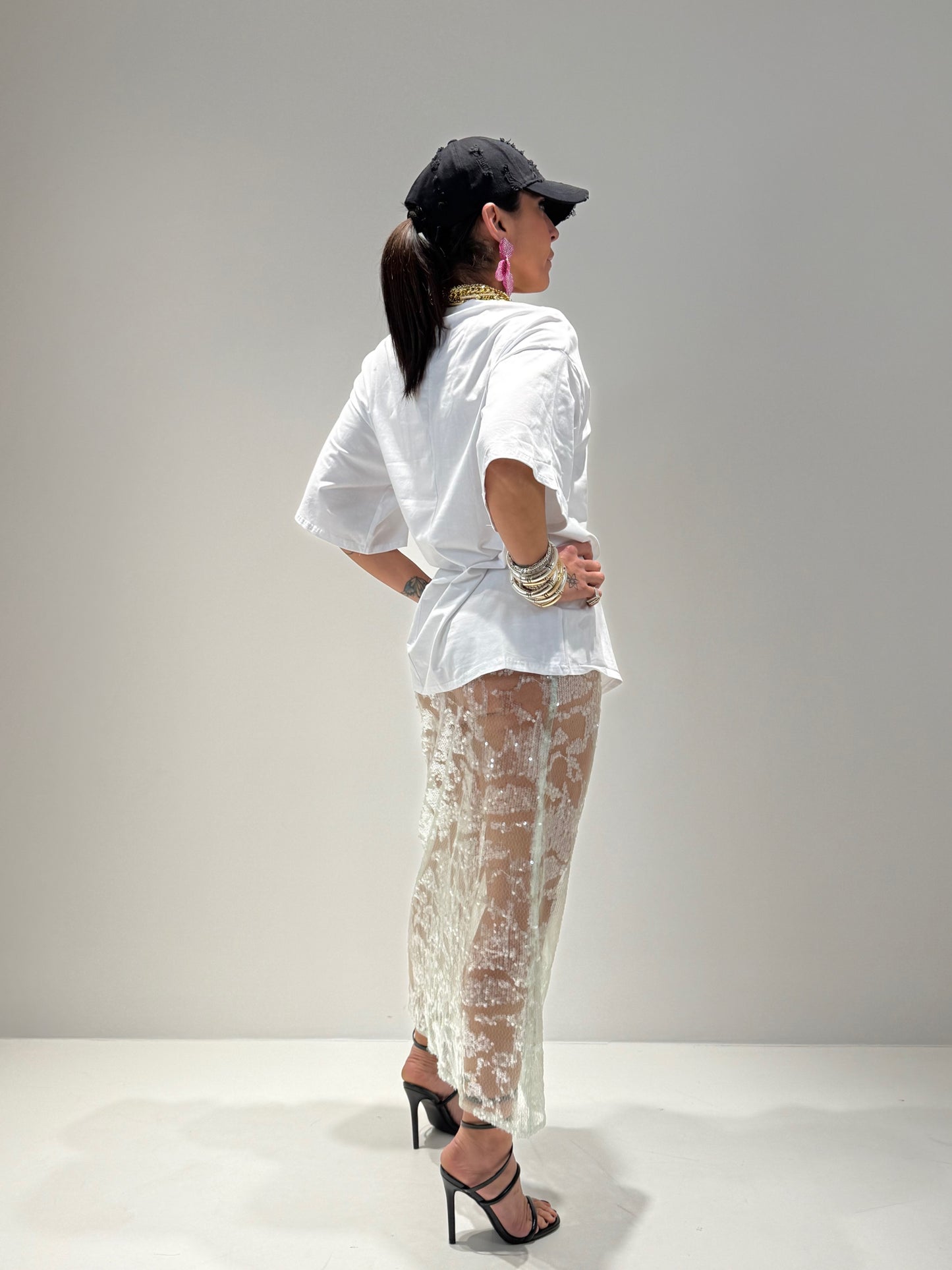 T-SHIRT OVERSIZE  BIANCO