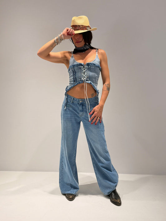 JEANS FILO LAVAGGIO CHIARO