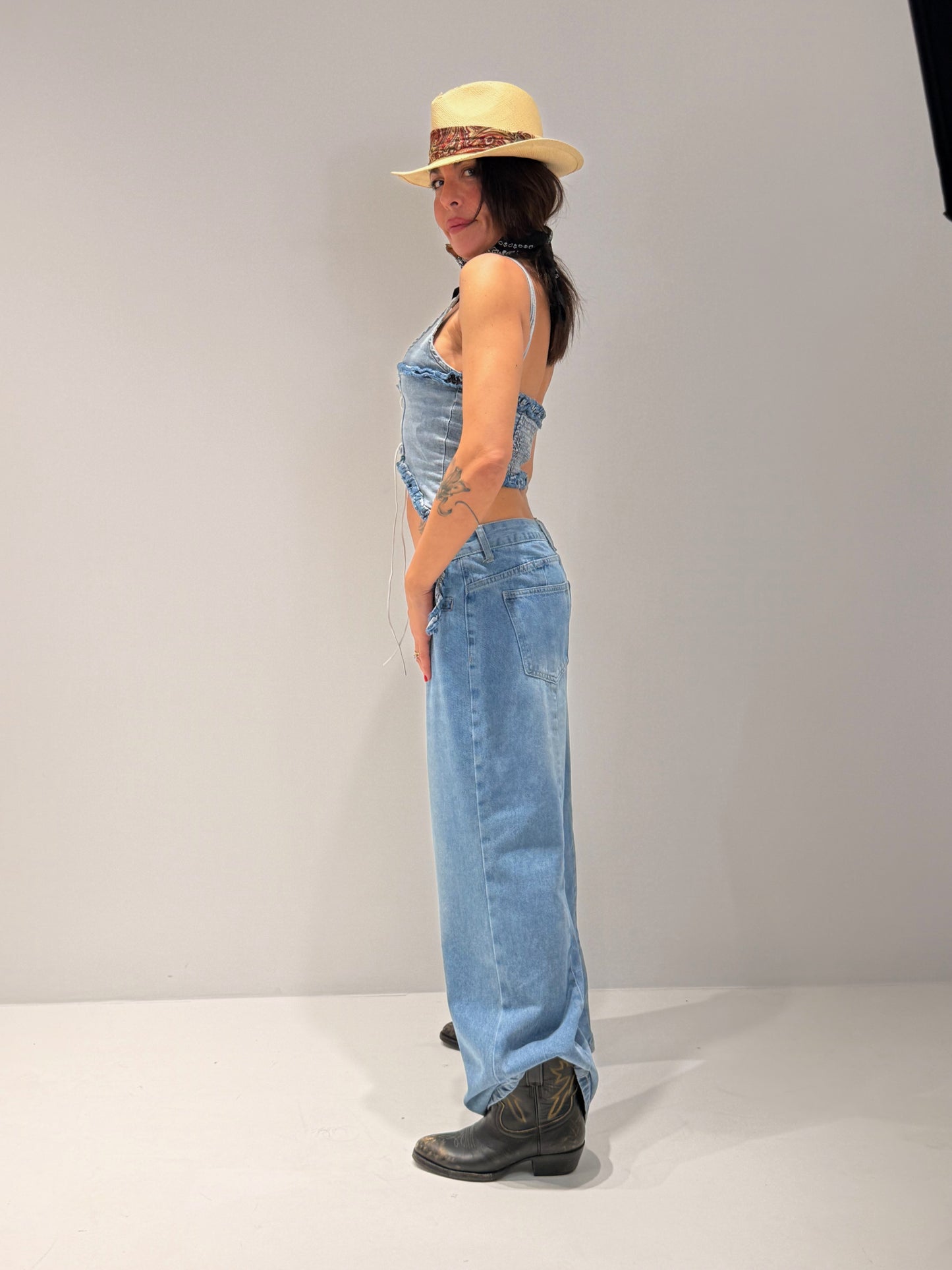 JEANS FILO LAVAGGIO CHIARO