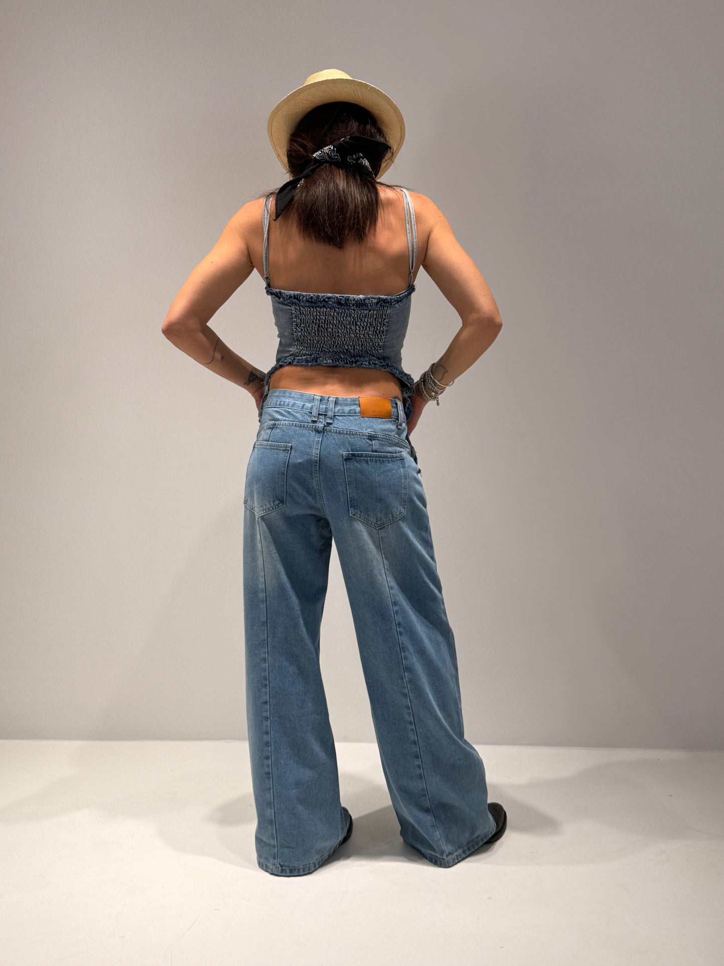 JEANS FILO LAVAGGIO CHIARO