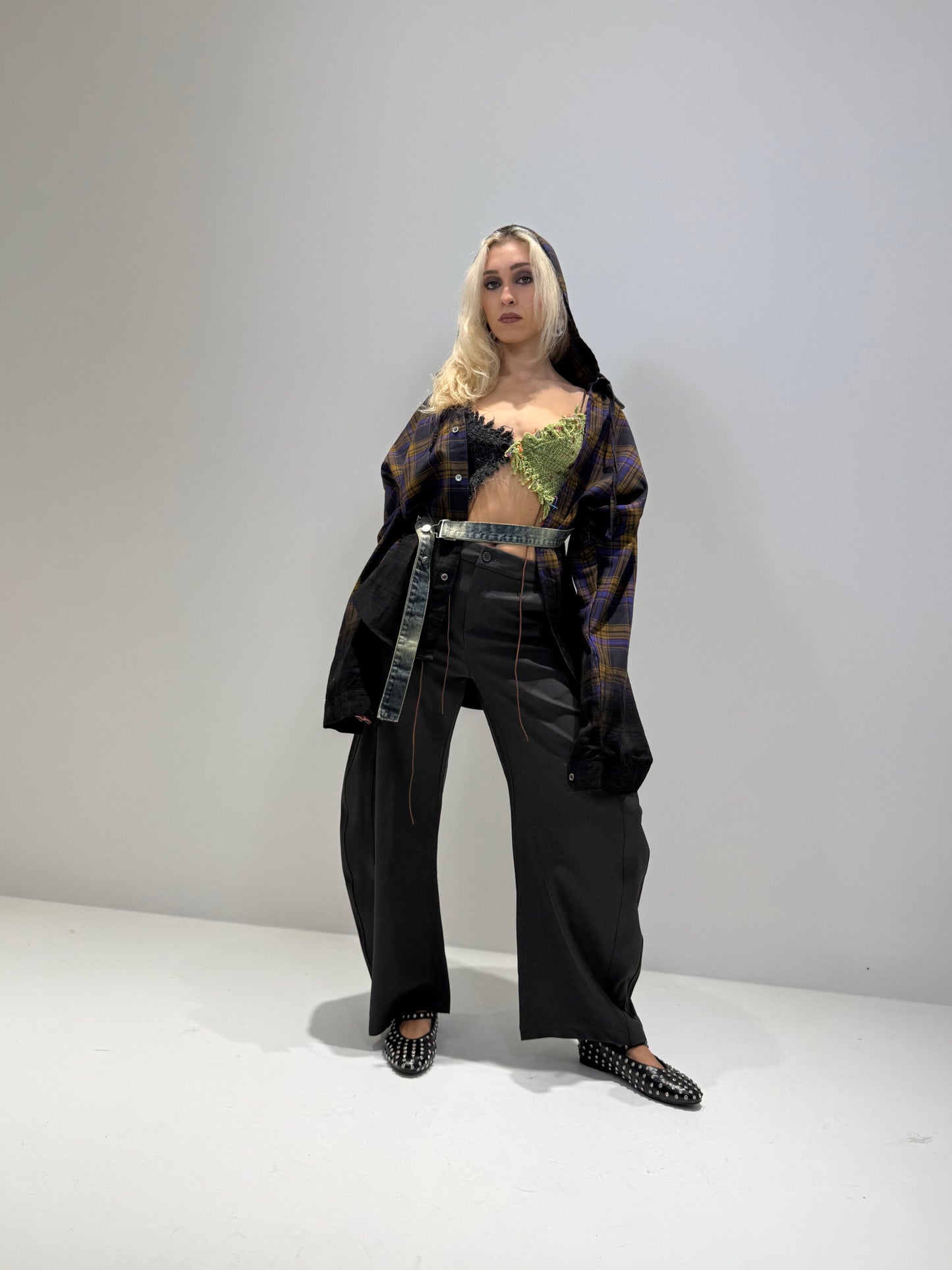 PUNK CAMICIA MARRONE