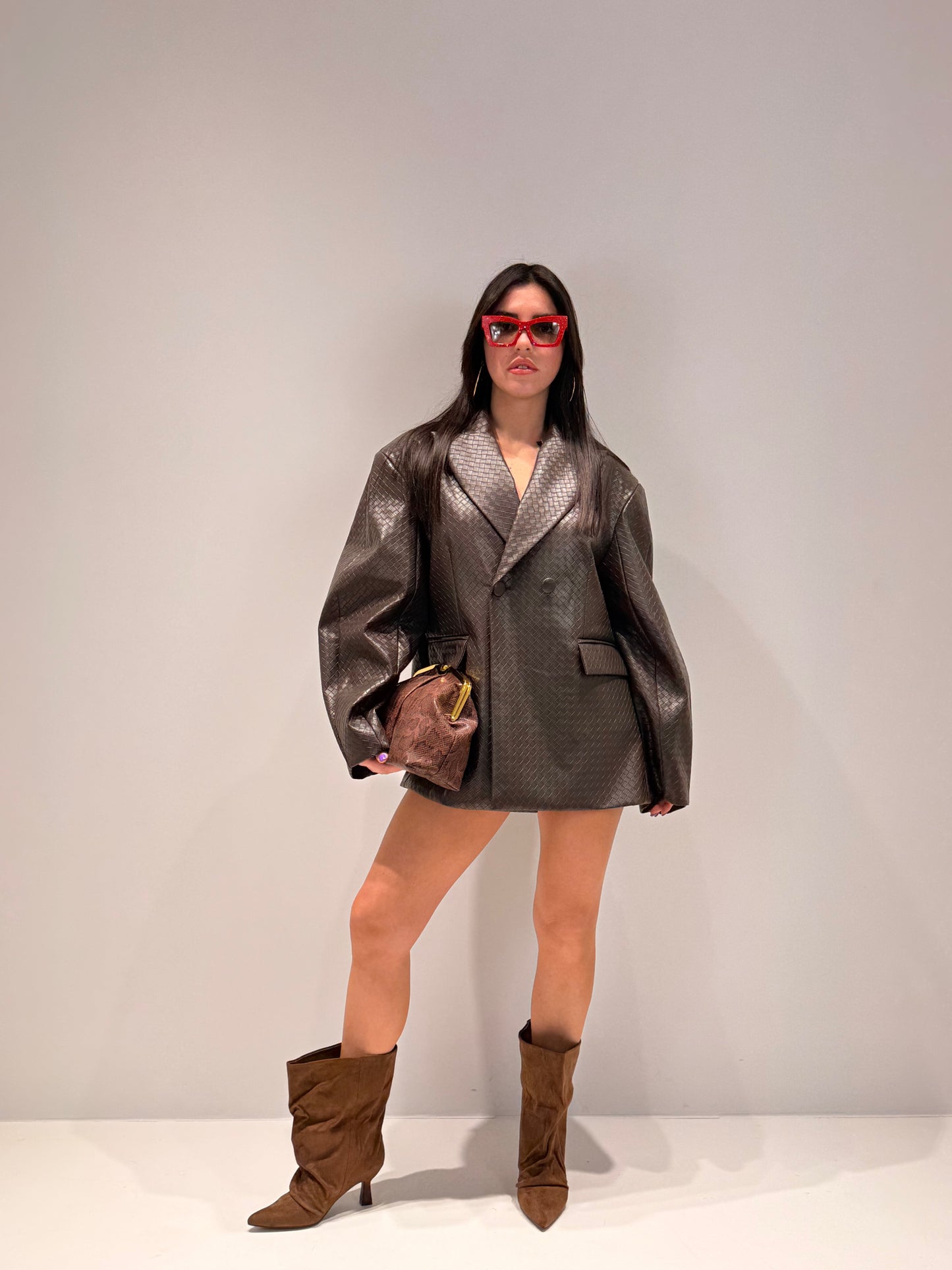 GIACCA LUMINA MARRONE