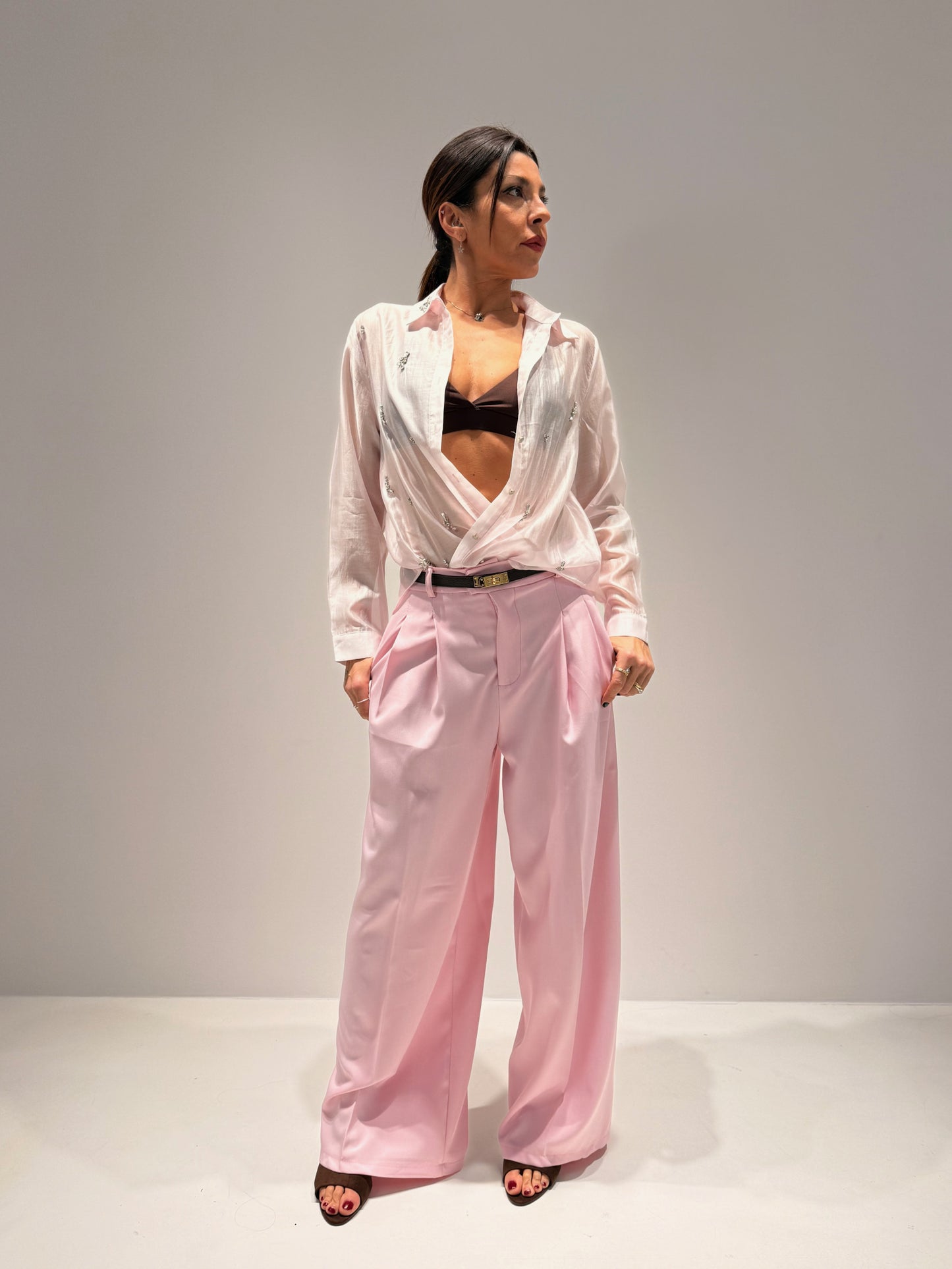 PANTALONE BEVERLY ROSA