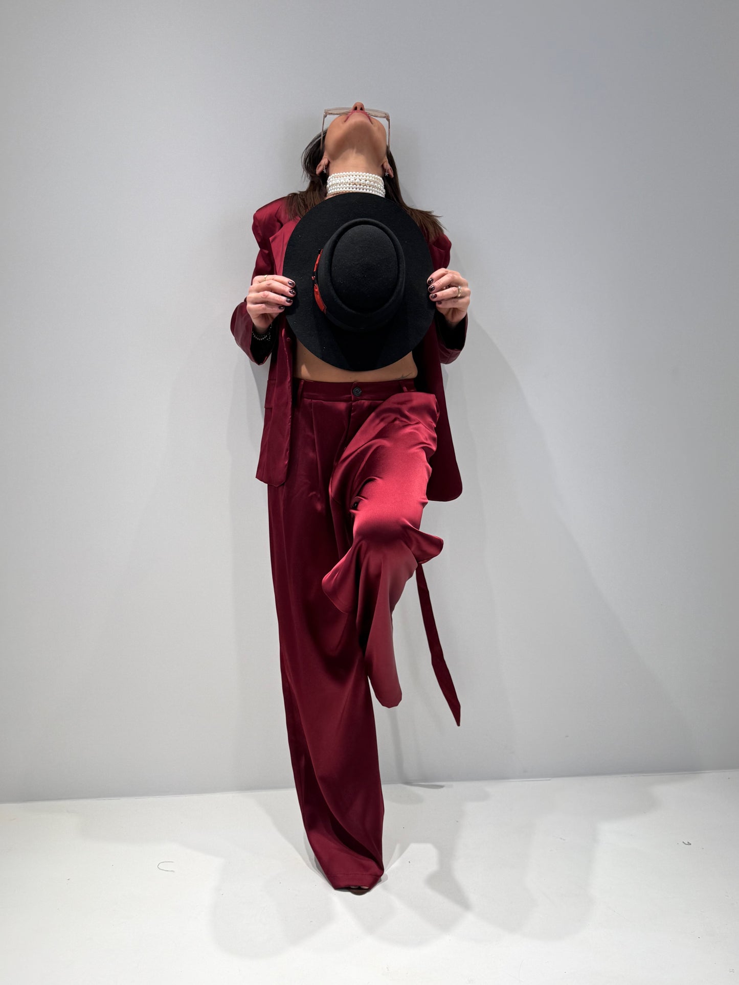 PANTALONE LIONE BORDEAUX